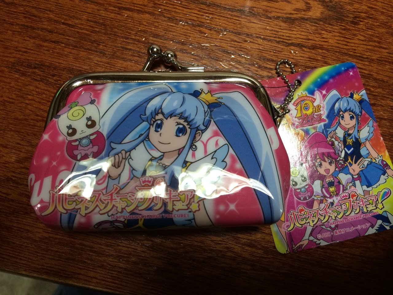 CASのゲーセンで100円入れてクレーンゲームしてたら、一発でプリキュアのがま口コインケースが♡ しかもプリンセスだからサイコー♡｜＊＊＊＊＊