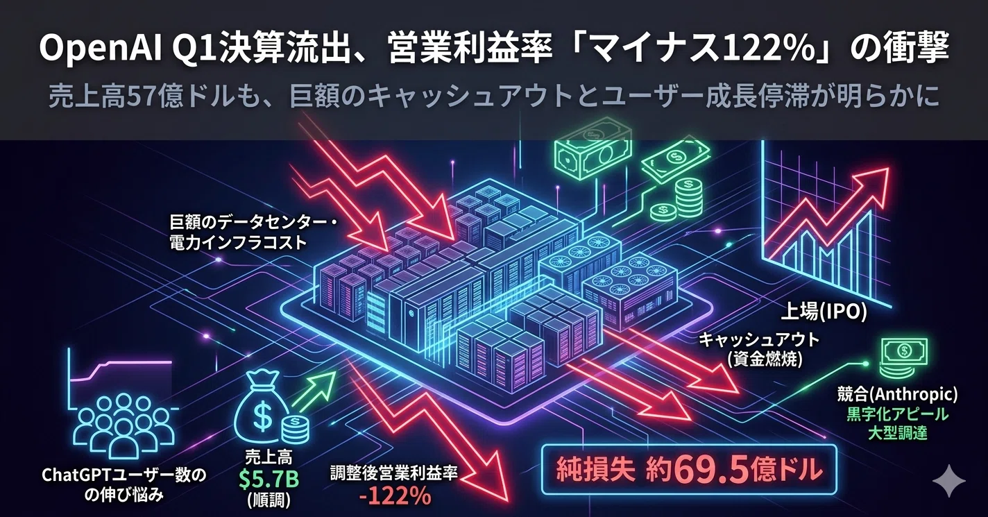 2026/05/25 AI最新ニュース：OpenAIのQ1決算流出が示す「マイナス122