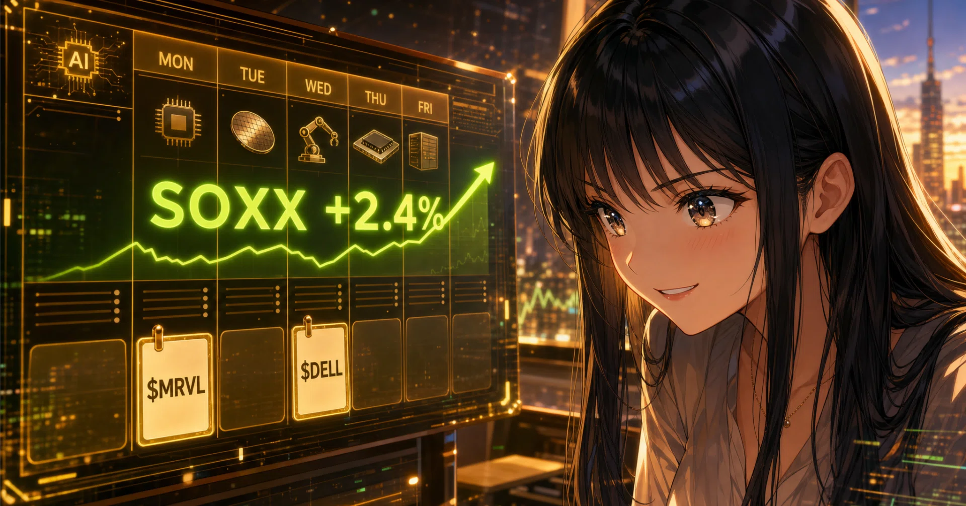 今週のAI半導体カタリスト】SOXXの買い継続、MRVL決算、DellでAI