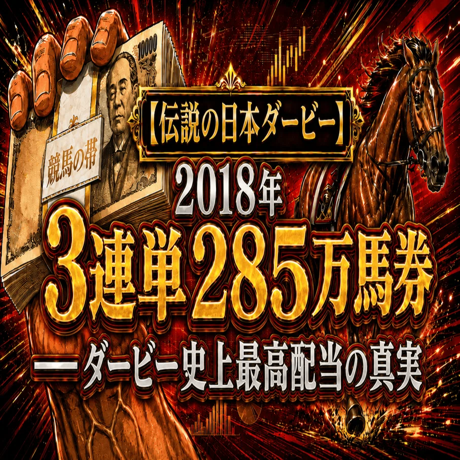 伝説の日本ダービー】2018年 3連単285万馬券——ダービー史上最高配当の