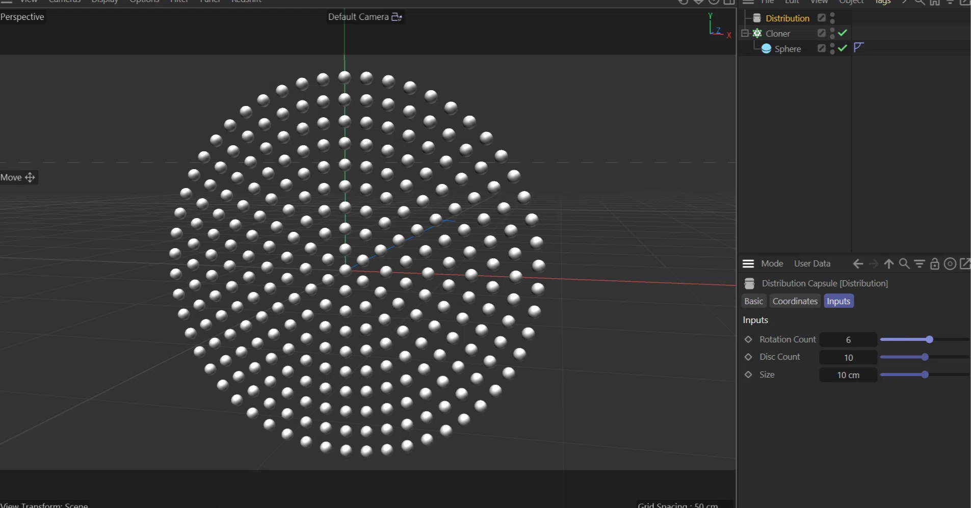 C4D｜同心円状でなるべく等間隔な配列｜伊藤 賢吾｜C4D Tips