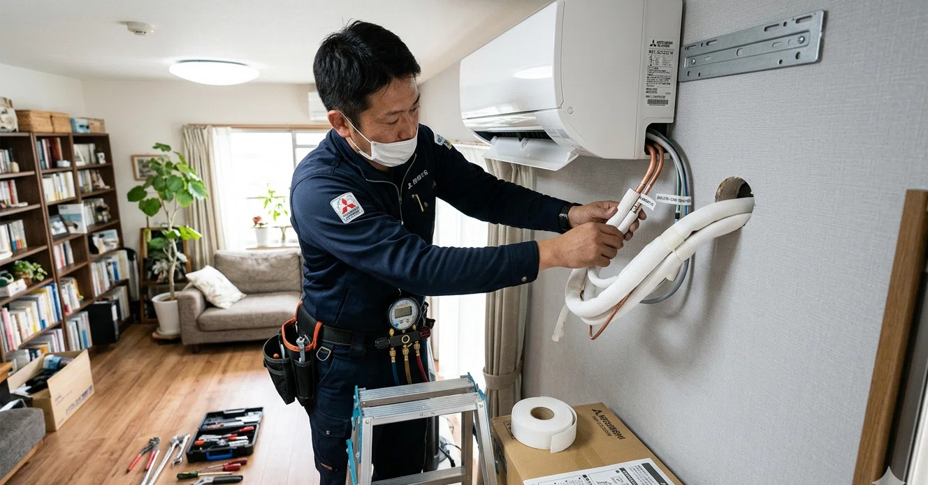 エアコン購入・移設で損しないために知っておくべきこと｜取付工事の