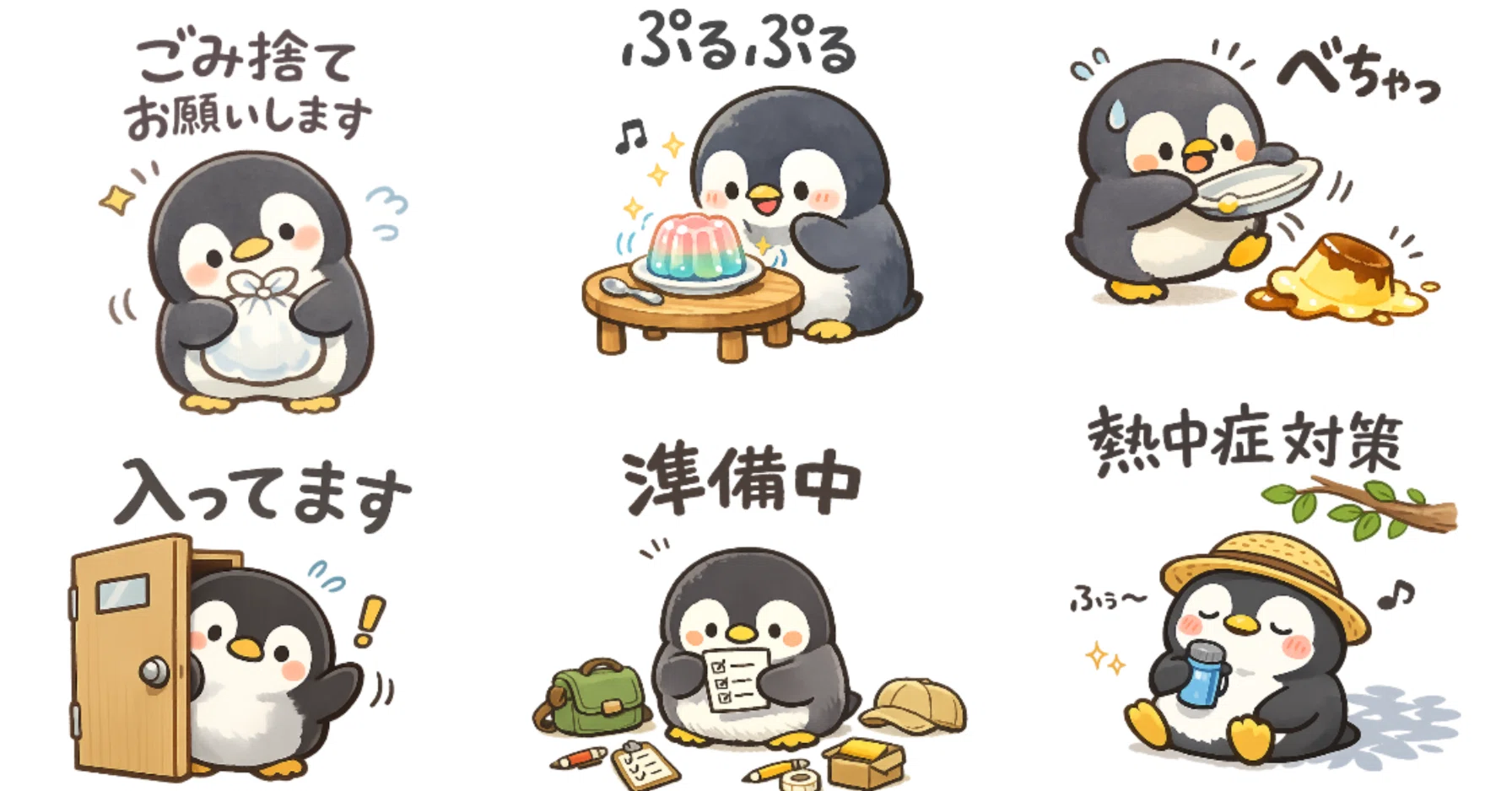 値下げ♡未使用新　ペンギンが可愛いスタンプ&ダイ　スタンピンアップ￼ ペンギンのLINEスタンプ・2｜眠るはる