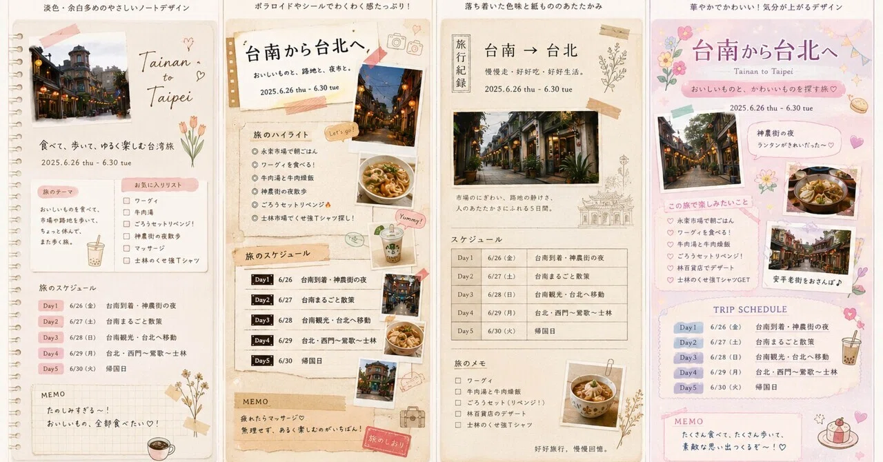 旅 の しおり