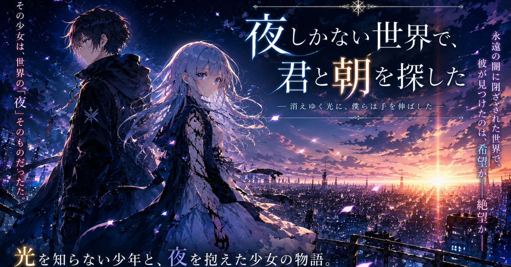短編小説 タイトル：夜明けを知らない僕らへ｜[AIアトリエ]みのみの