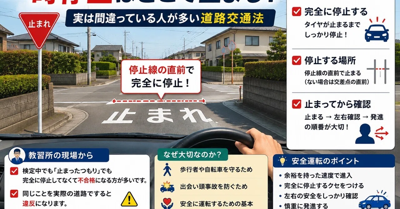 First Stop First Go Where should you stop at a stop sign? Road traffic laws that many ...