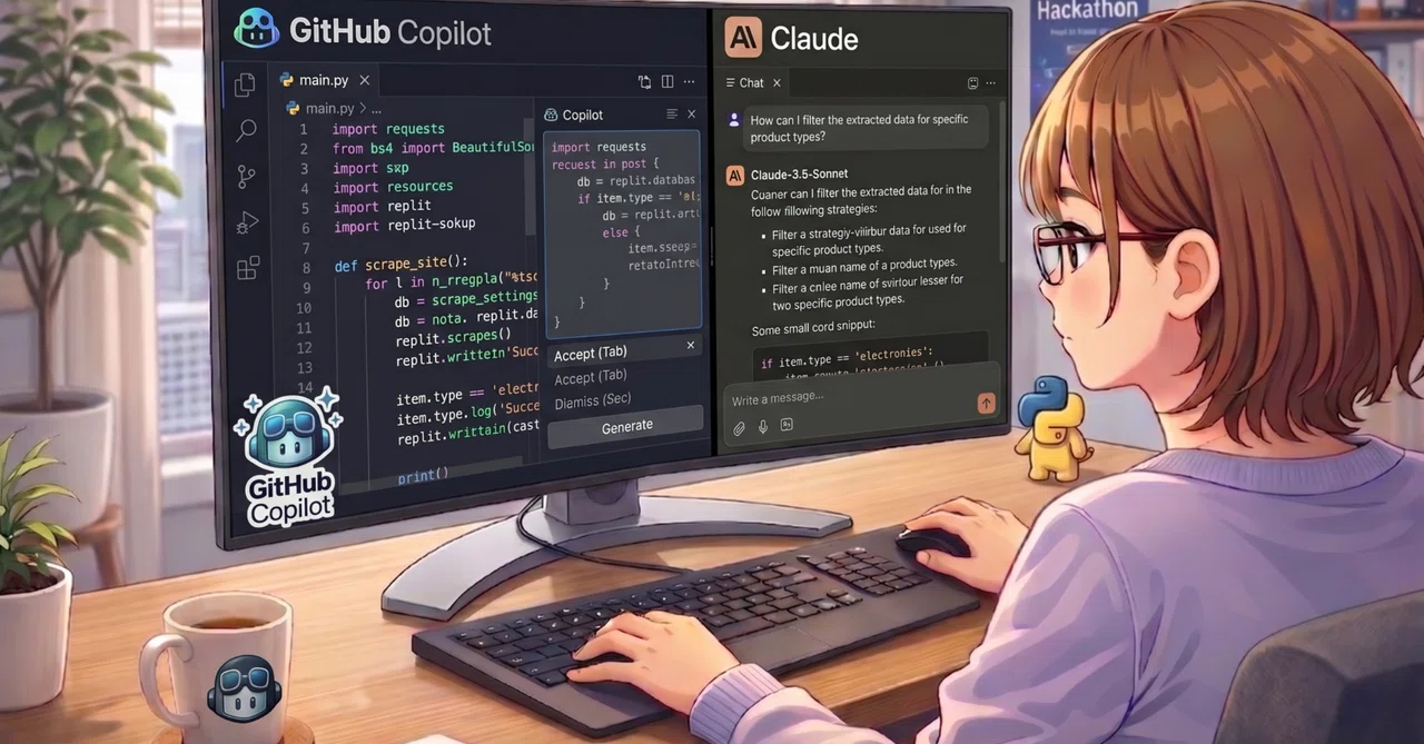 GitHub CopilotはClaude・ChatGPTと組み合わせて使うのが正解。その理由と具体的な方法
