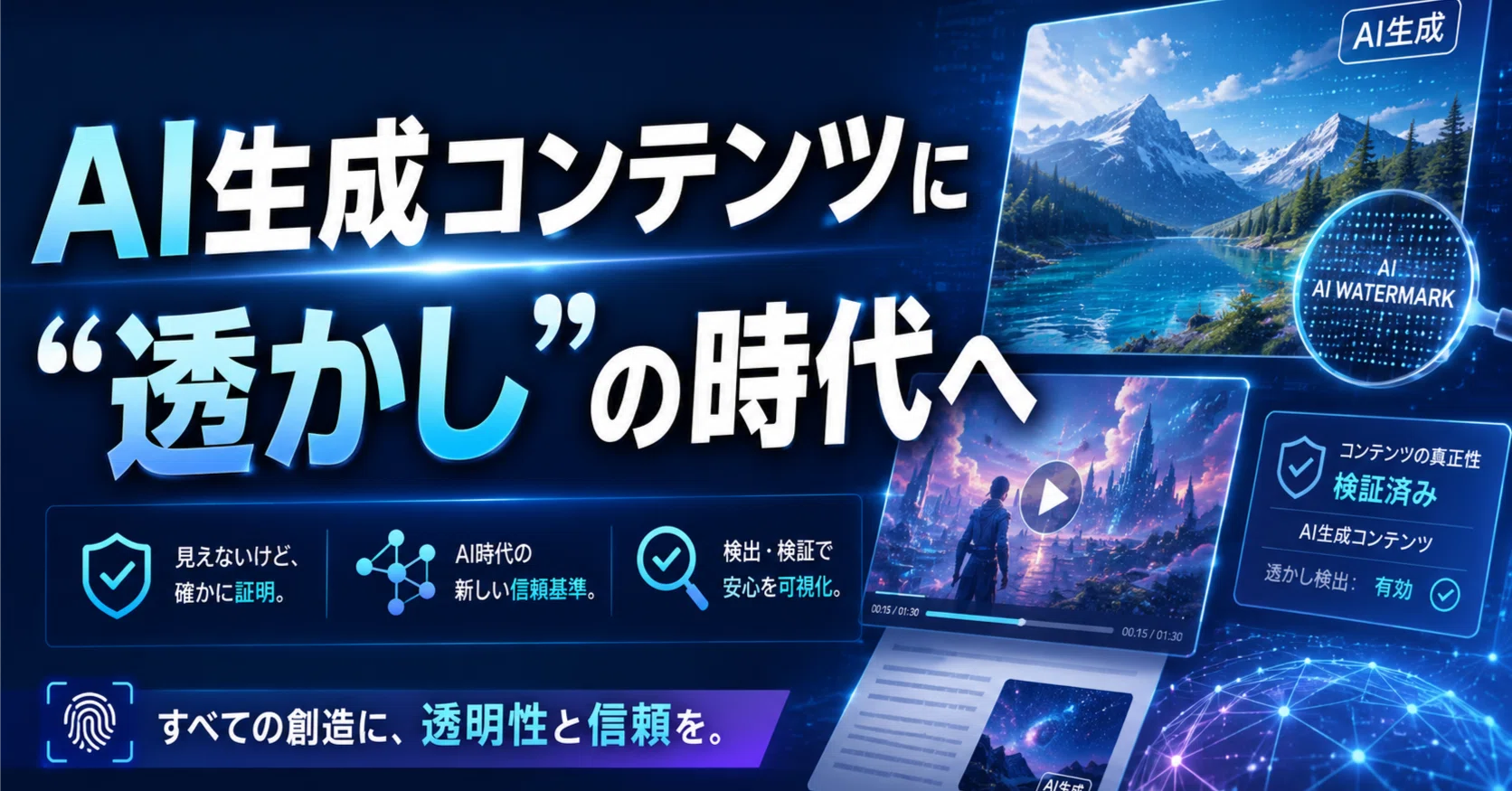Googleが「AI透かし」をGeminiに組み込んだ——SynthID統合でコンテンツ