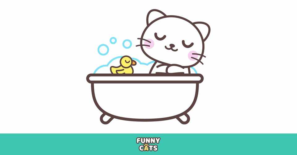 Note見出し用イラスト 入浴中のネコ コーヘーズ Note