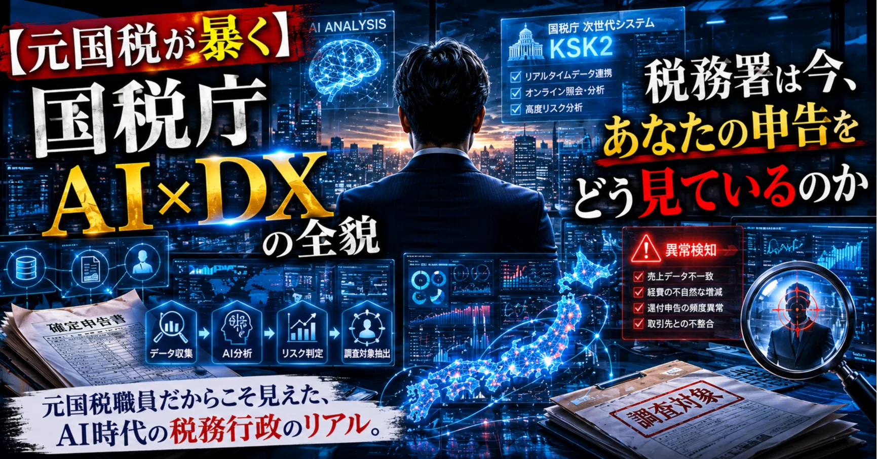 元国税が暴く】国税庁AI×DXの全貌——税務署は今、あなたの申告をどう見
