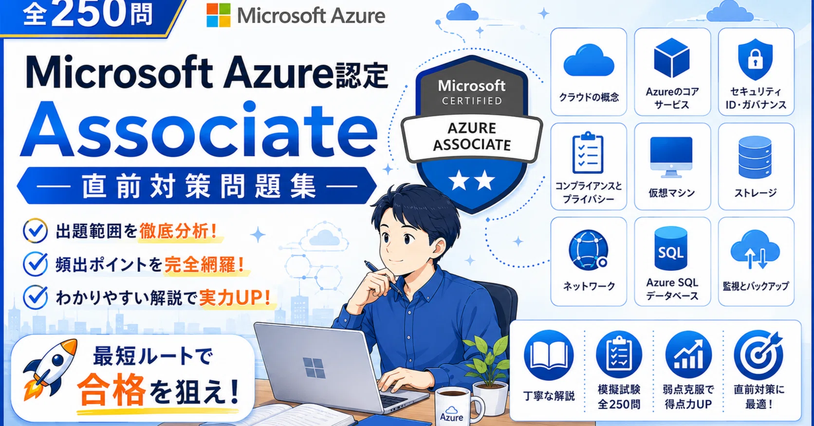 Microsoft Azure AZ-104】Administrator対策 PDF問題集 全250問＋解答