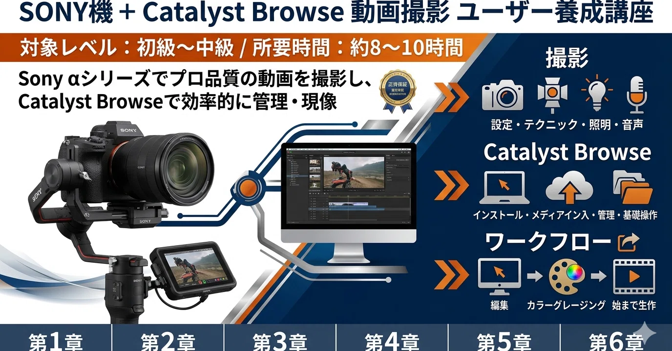 SONY機 ＋ Catalyst Browse 動画撮影 ユーザー養成講座｜platypus2000jp