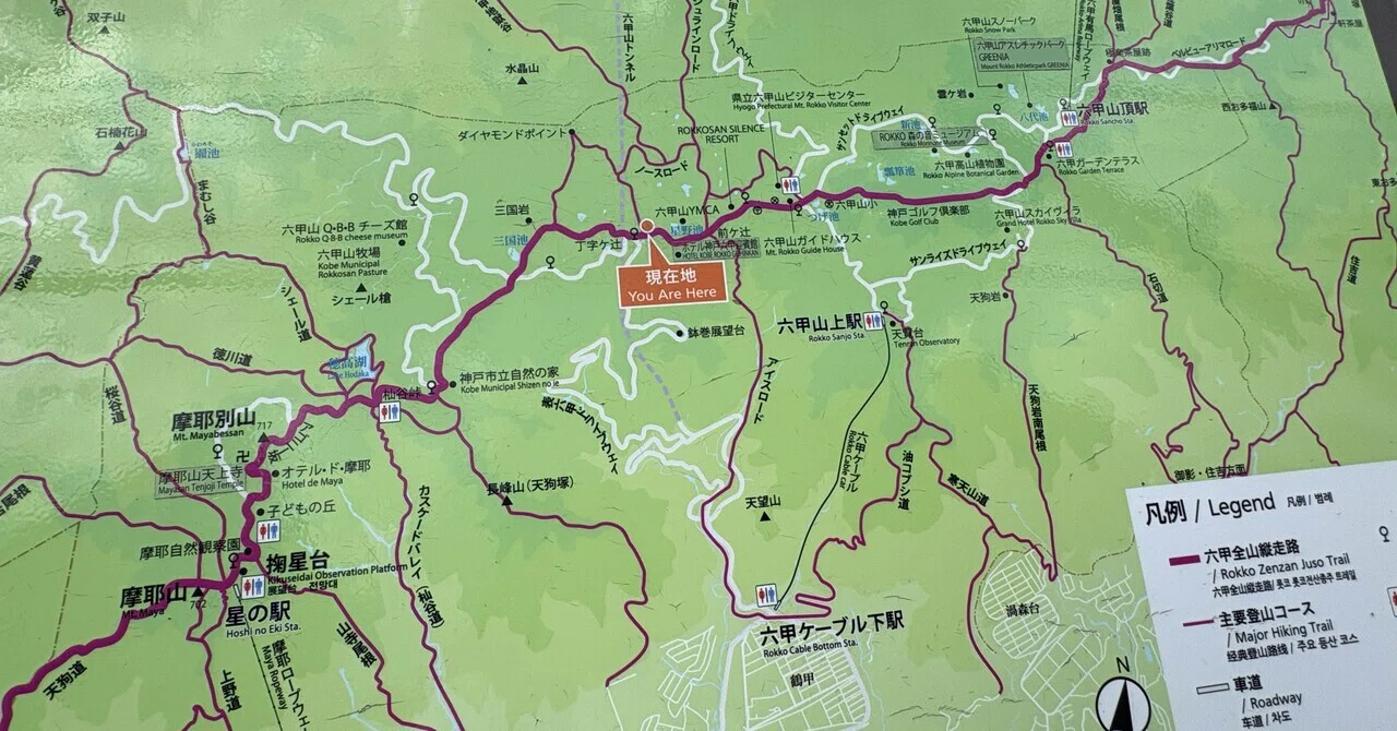 六甲全山縦走挑戦してみよか（分割で）その5 摩耶山から六甲山へ