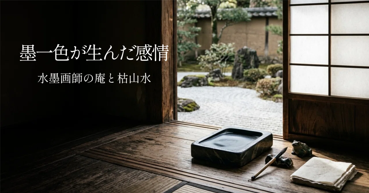 水墨画師の庵が守り続けた、色のない世界の深い感情｜オト脳｜大人の