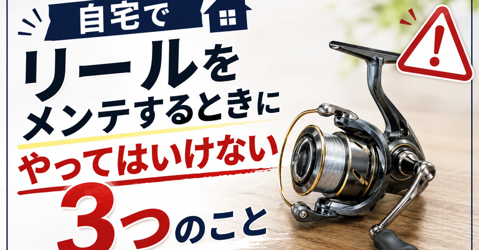 オーバーホールしたリール（嘘） 自宅でリールをメンテするときにやってはいけない3つのこと｜リール