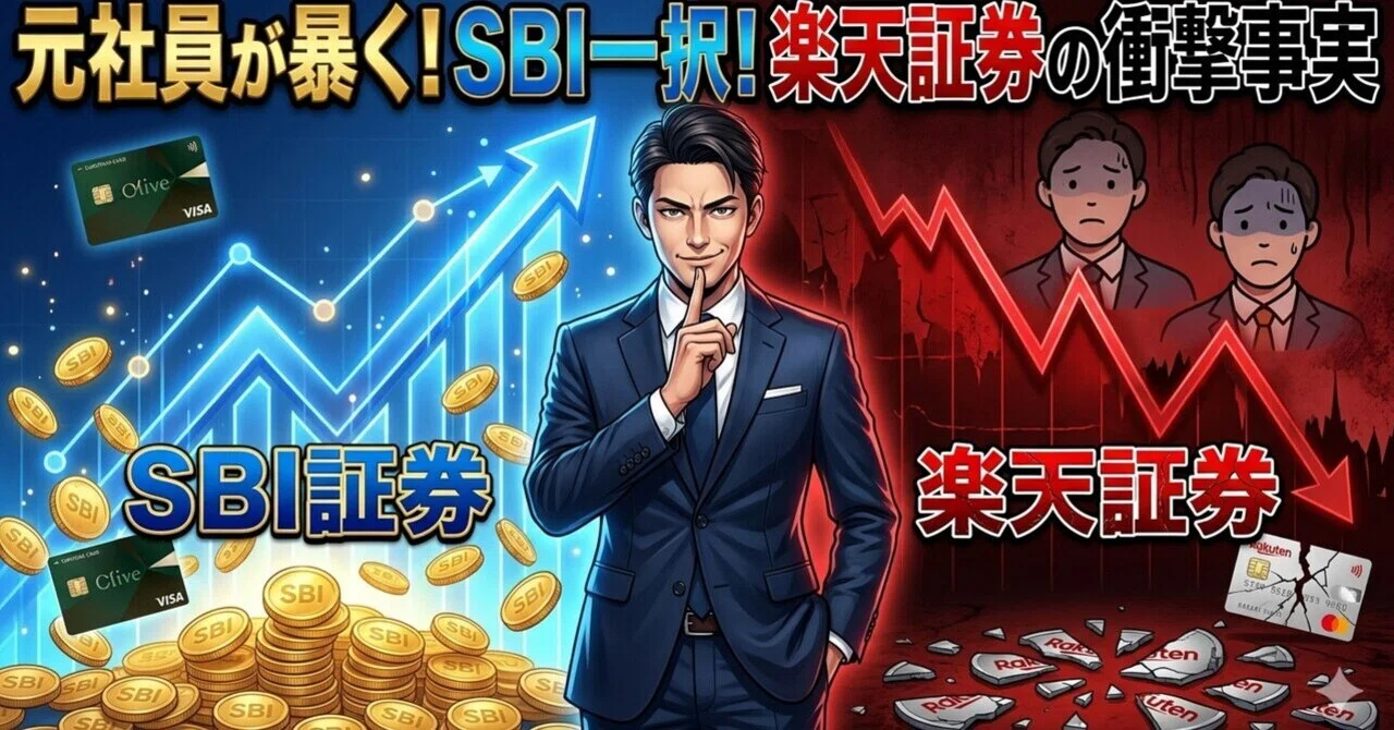 元社員が暴露「新NISAは絶対SBI証券」楽天で損する理由｜Kenji.元