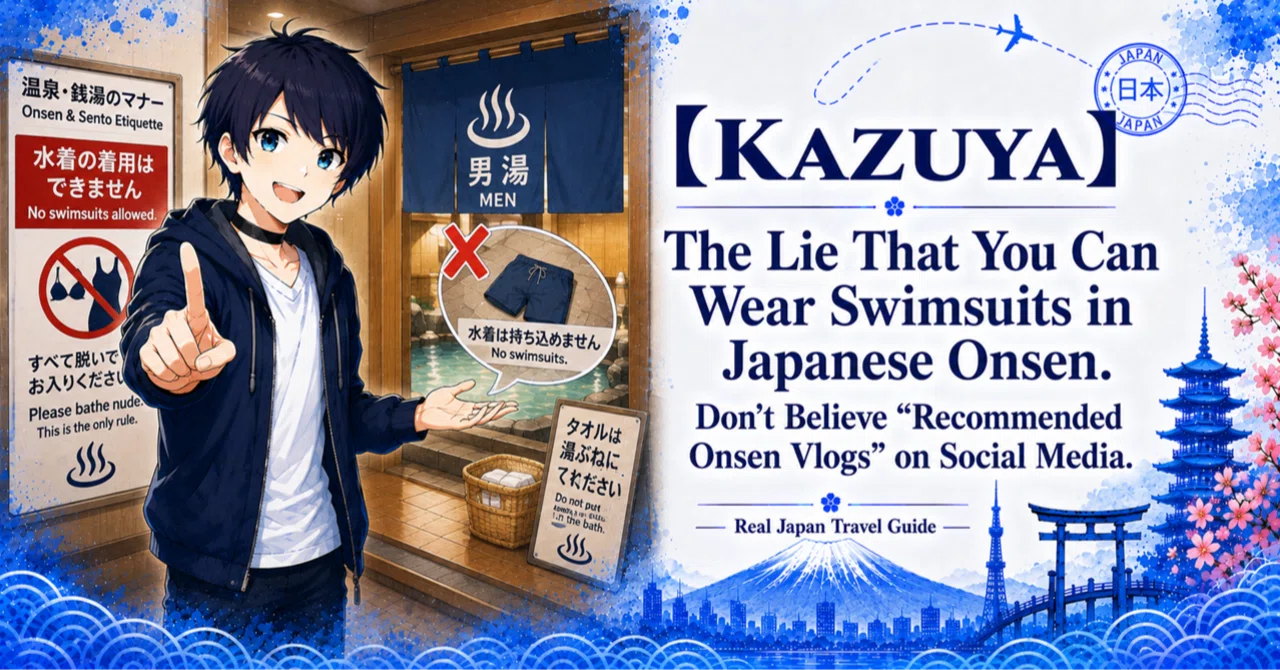 [KAZUYA] The lie that 'you can wear a swimsuit in Japanese hot springs ...