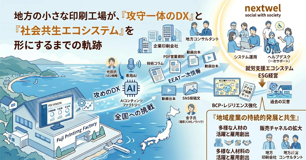 地方の小さな印刷工場が、『攻守一体のDX』と『社会共生エコシステム』を形にするまでの軌跡【第2回】：【守りのDX】凄腕エンジニアとの共創。利益 ...