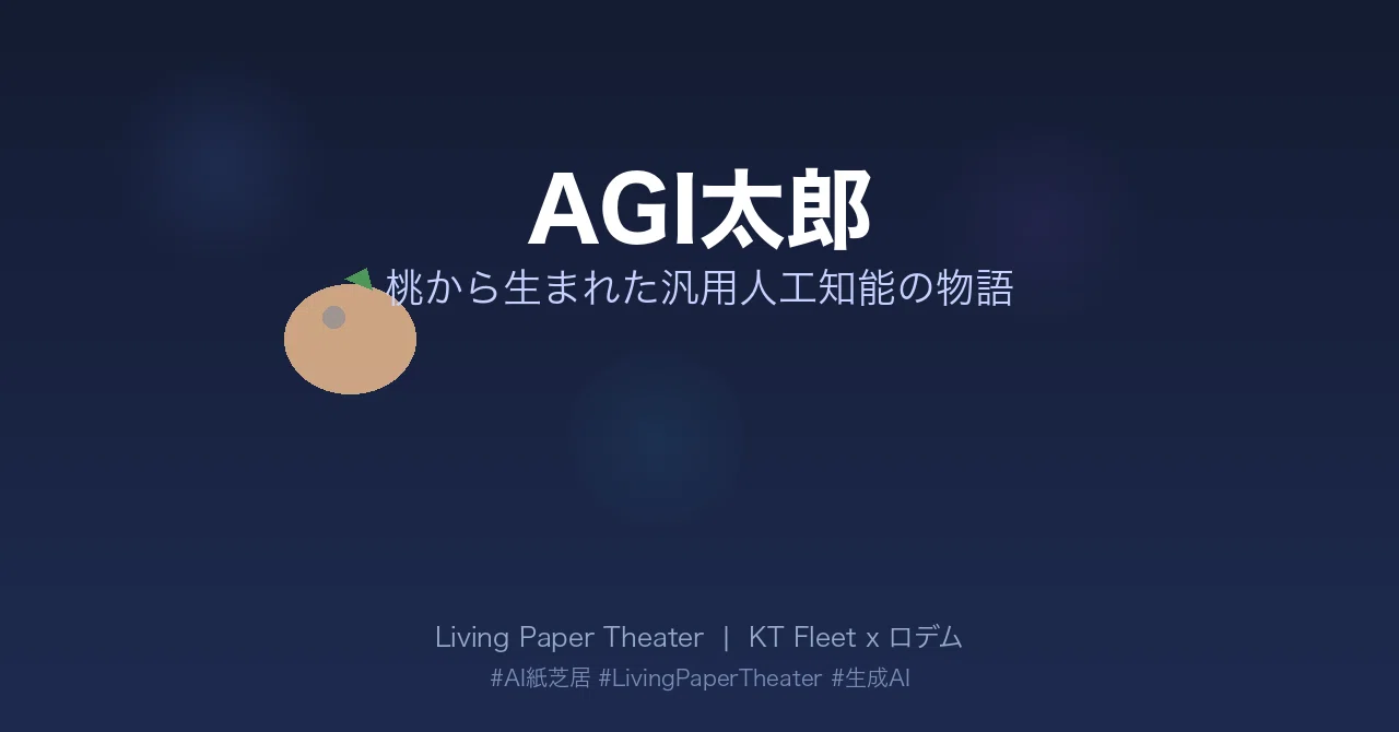 AGI太郎 — 桃から生まれた汎用人工知能の物語