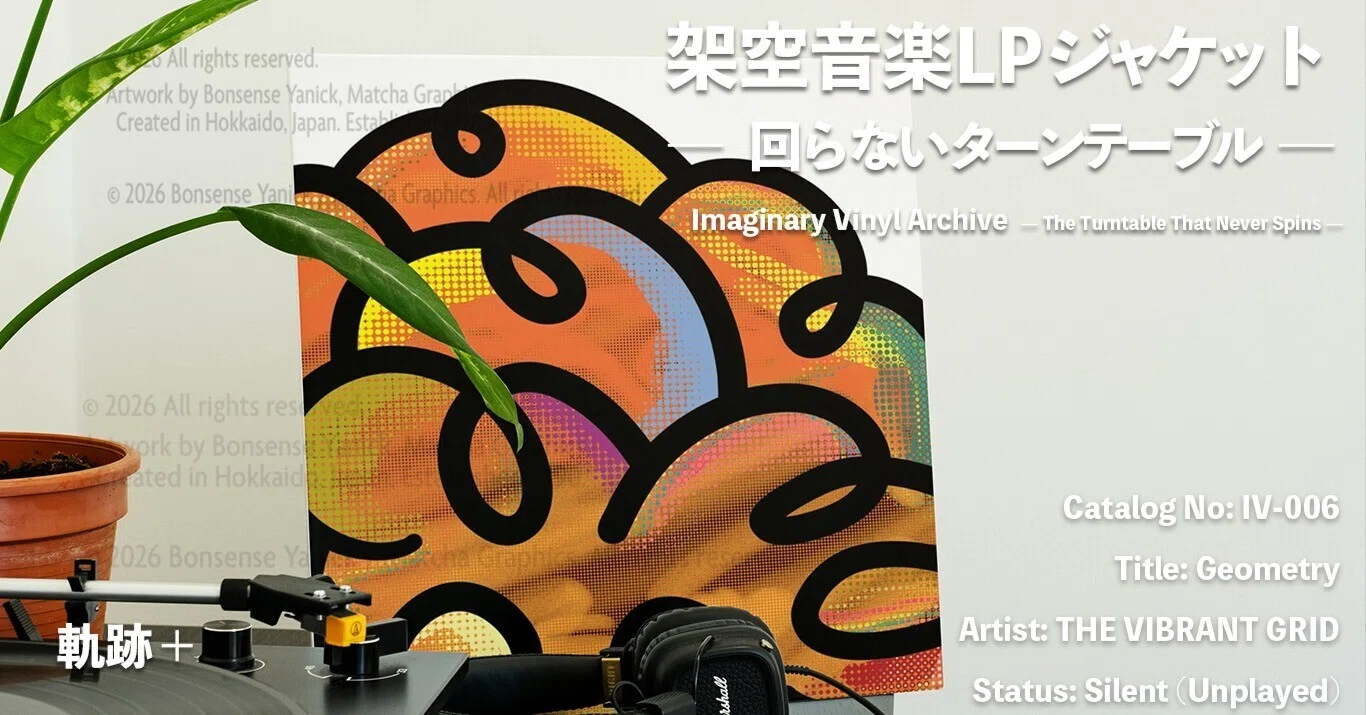 架空音楽LPジャケット Catalog No: IV-006｜本日の描きかけ still not
