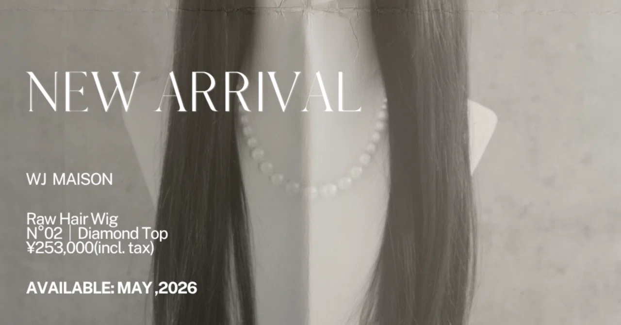 【はるか1】Raw Hair Wig ロウヘアウィッグ｜WJ MAISON From the day my identity crumbled to the day I discovered 'Raw