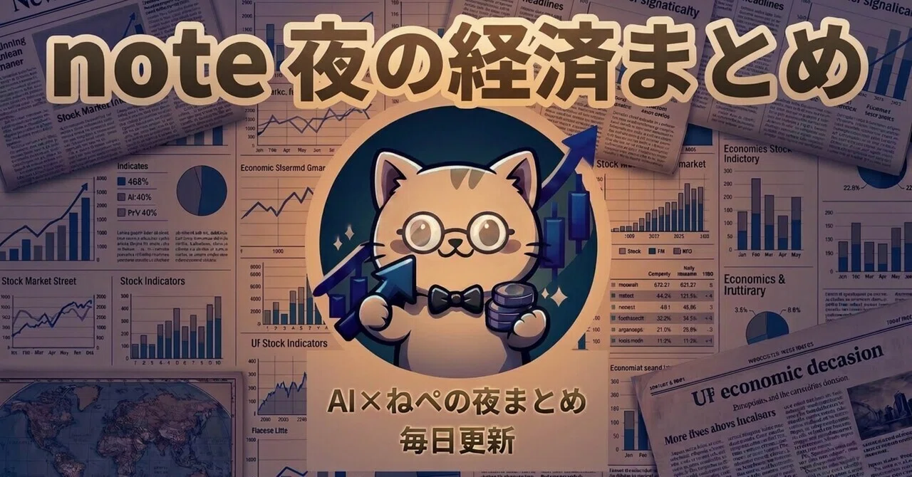 AI x Nepe Summary] 5/26 Tonight's Economic Summary｜ねぺ / 投資メモ