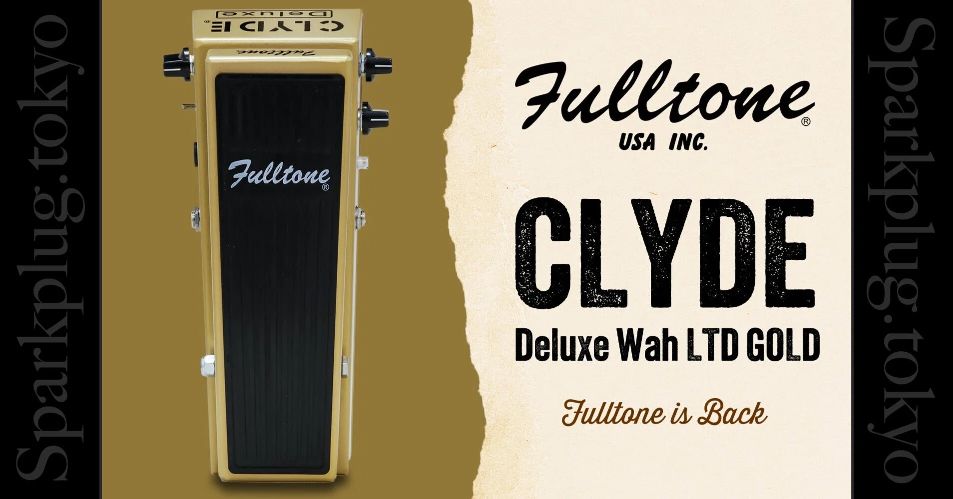 Limited to 300 units worldwide! Fulltone Clyde Deluxe in a Gold