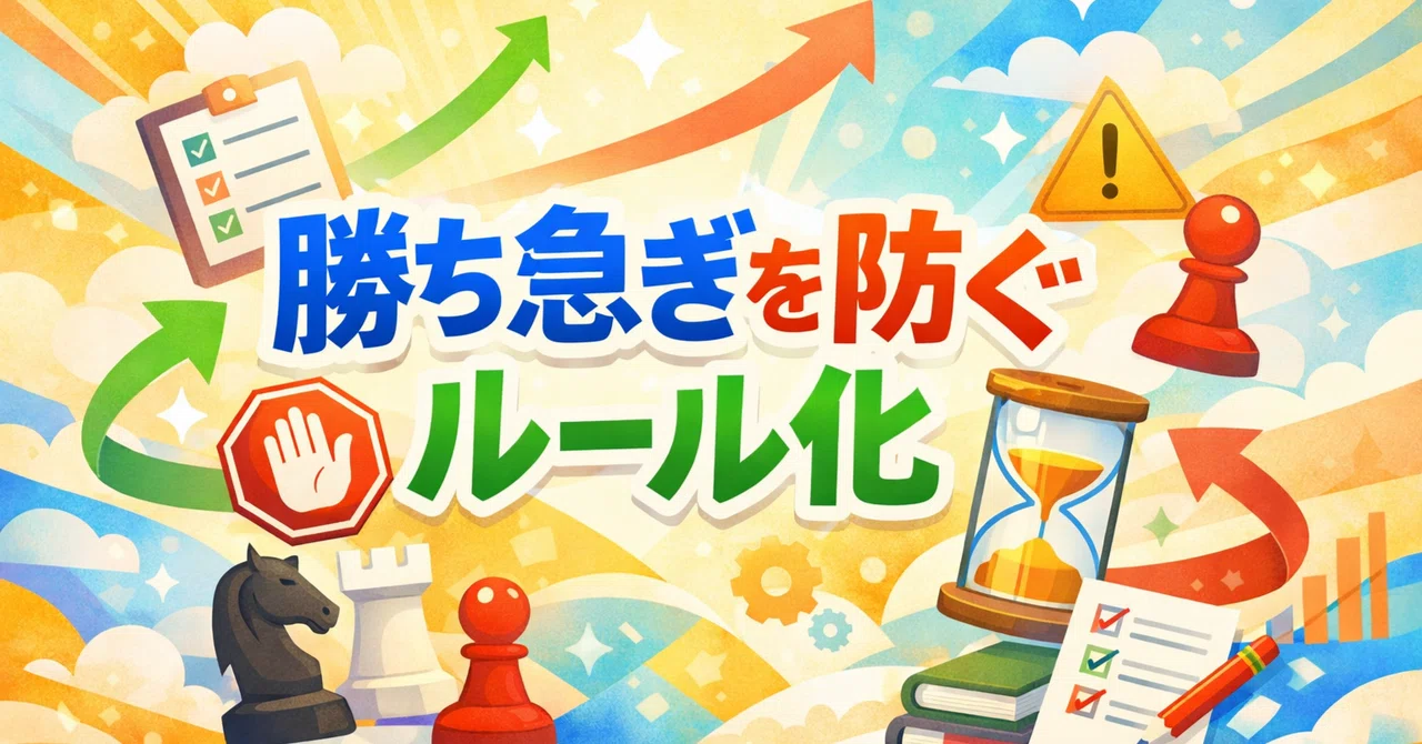 20, Establishing Rules to Prevent Rushing for Wins｜ゆっさん父さん