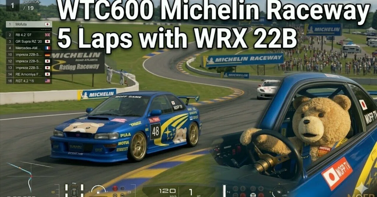 GT7【WTC600 ミシュラン・レースウェイ 5周】軽量化かパワー重視か。SUBARU WRX 22Bで楽に勝つ方法
