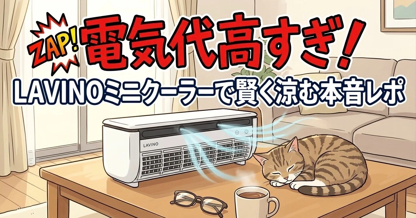 電気代高すぎ！LAViNOミニクーラーで賢く涼む本音レポ｜OG＠猫と大人