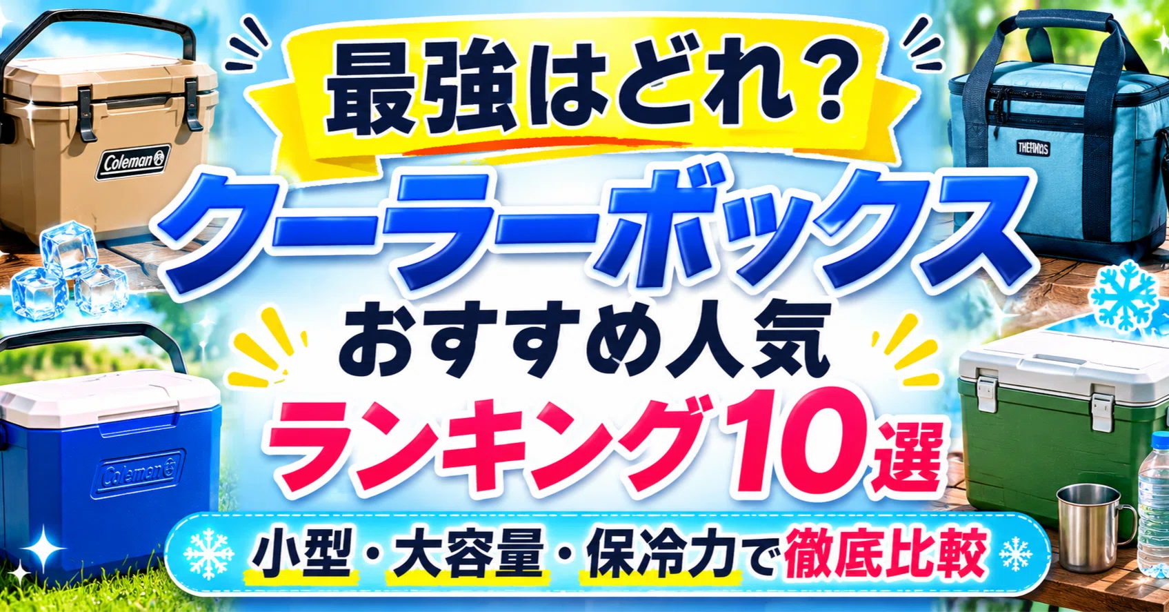 最強はどれ？】クーラーボックスおすすめ人気ランキング10選?小型・大 