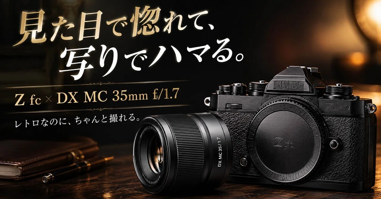 見た目で選んだはずなのに、ちゃんと撮れてしまう。Nikon Z fcと35mm