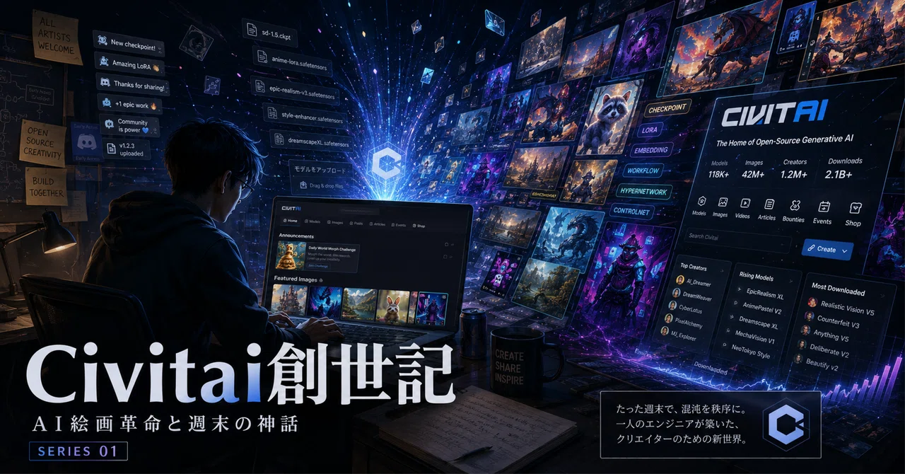Civitai創世記 — AI絵画革命と週末の神話