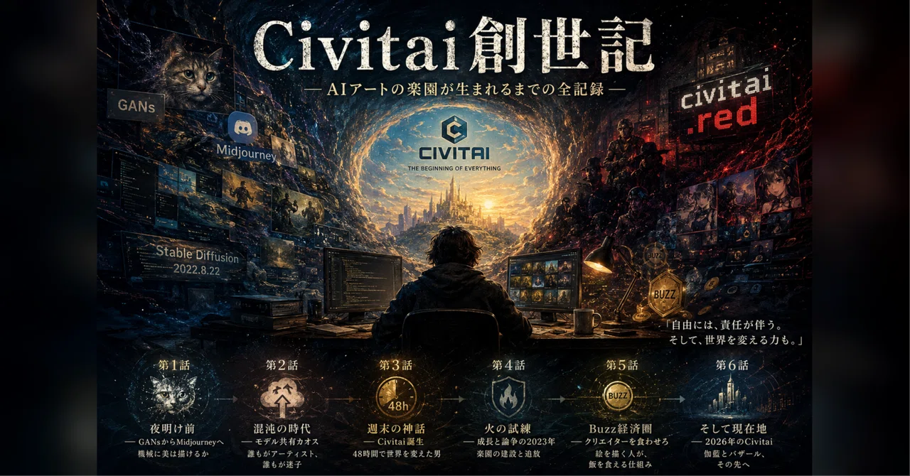 レッド創世記 — civitai.red 完全解説：NSFWの牙城と自由の代償