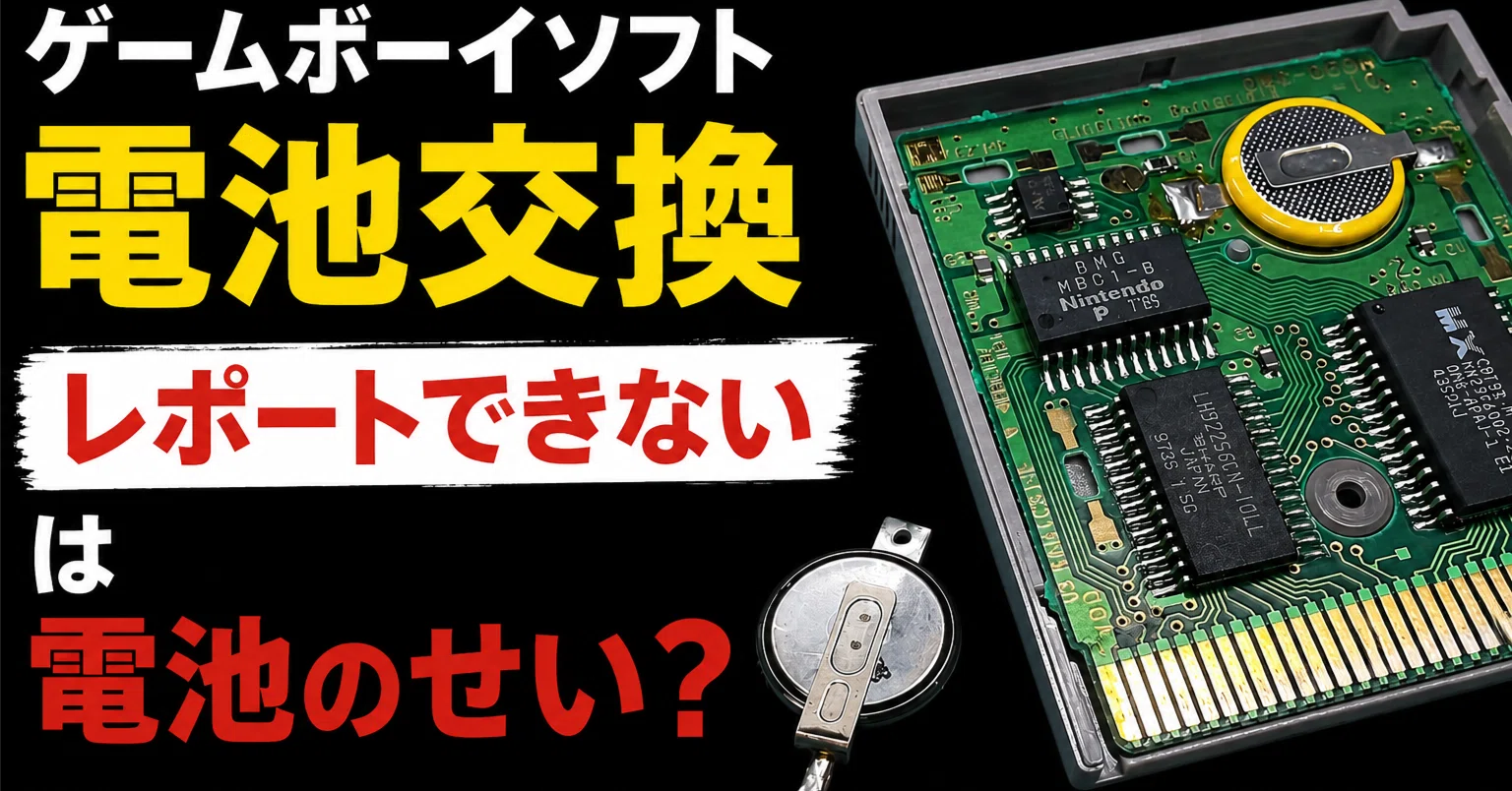 レポートできない。久しぶりに起動したポケモン。｜GAME BOY修理専門店