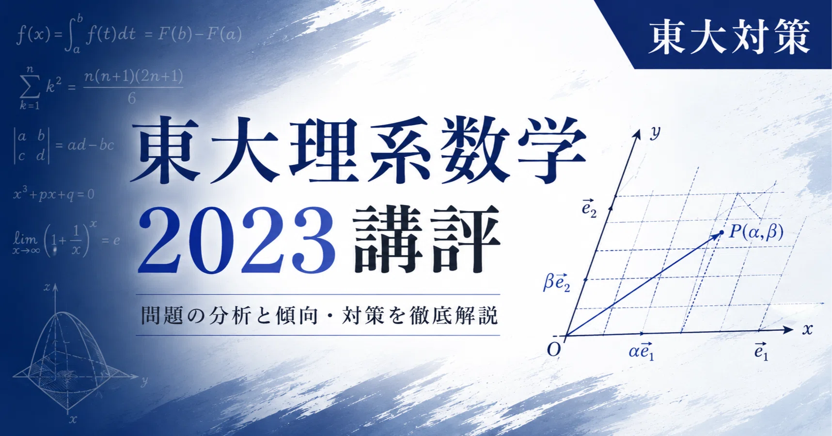 東大理系数学2023年 講評｜片山湧斗（東大医学部卒 医学部予備校