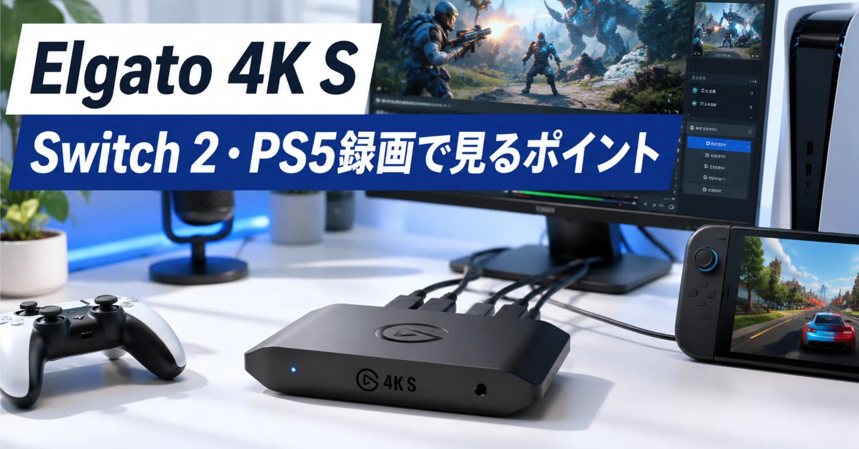 Elgato 4K Sの良さはスペックより使い方に出る。Switch 2やPS5録画で見 
