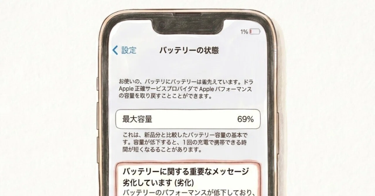 6年使ったiPhoneのバッテリーを交換した話｜想叶