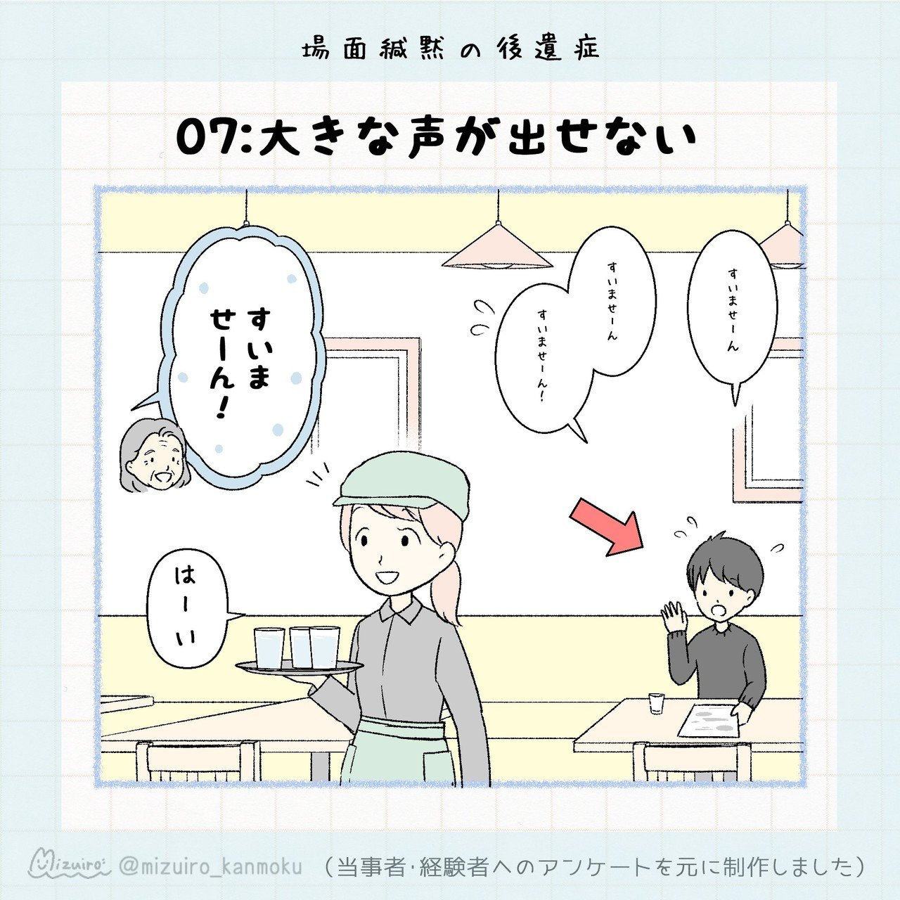 第1回緘黙アンケート 後遺症について みずいろ Note