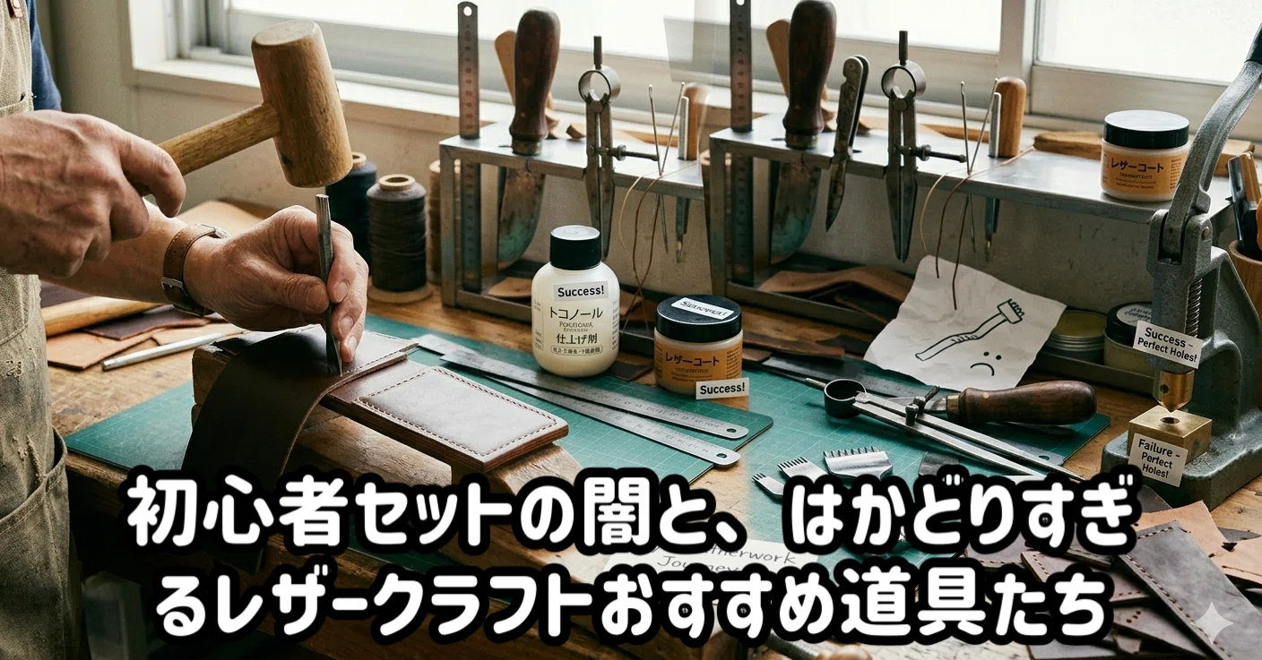 本音レビュー】レザークラフト初心者セットの闇と、買い直してQOLが爆