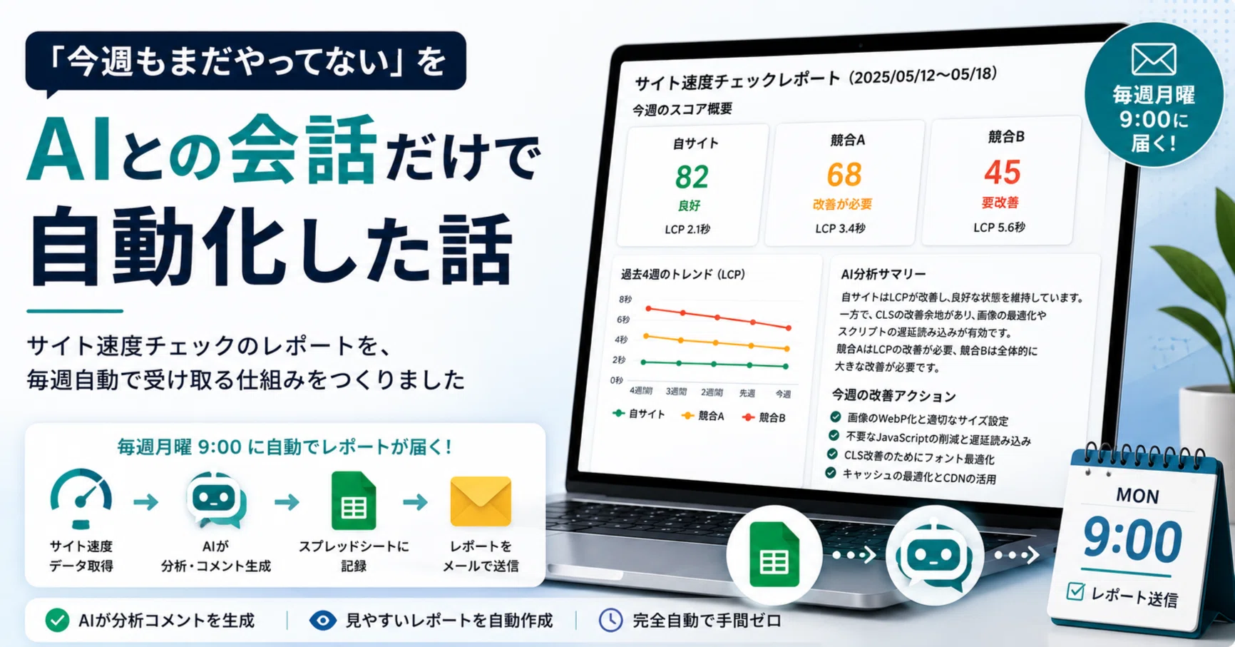 今週もまだやってない」をAIとの会話だけで自動化した話｜Yasuaki