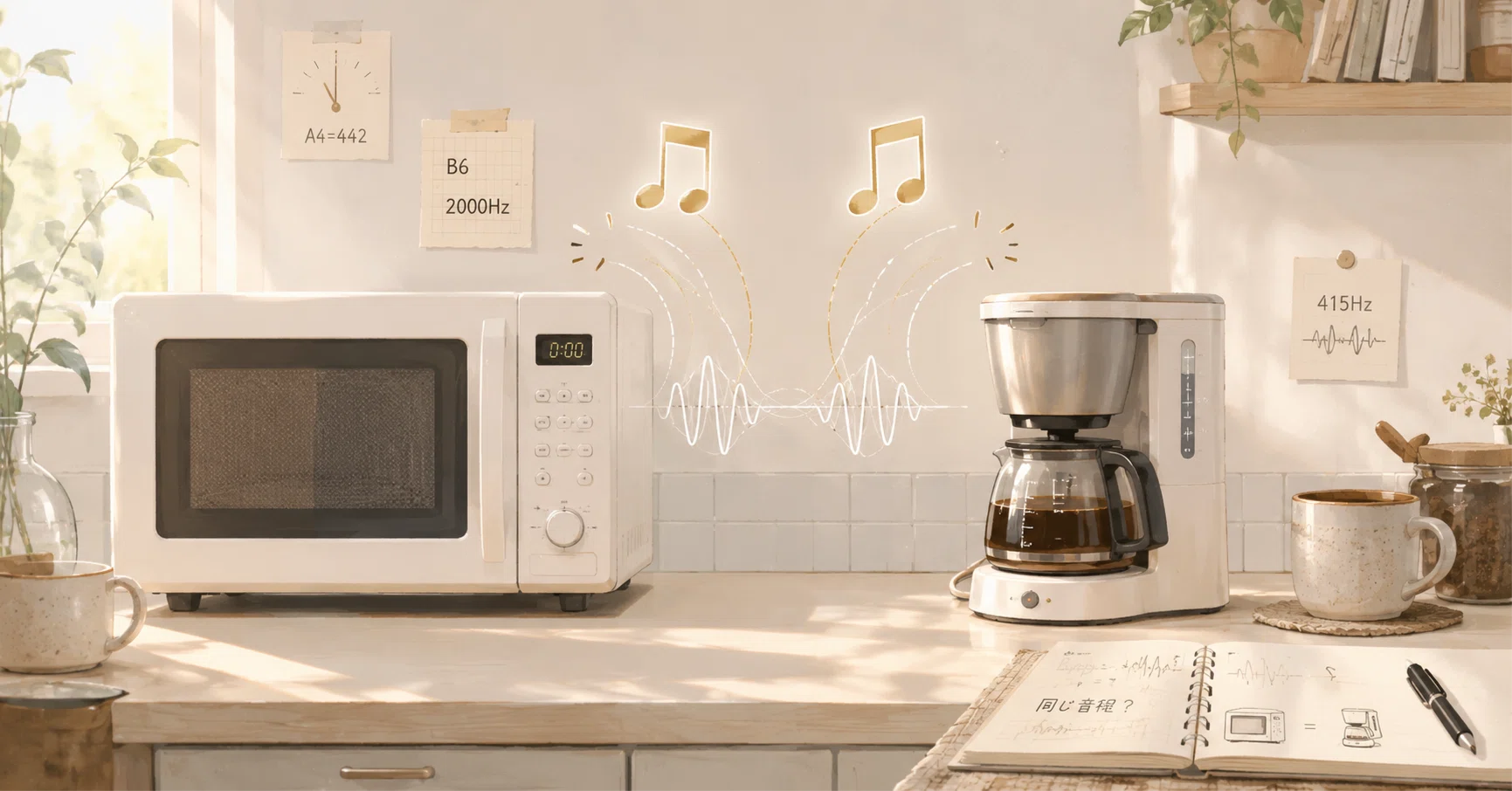 電子レンジはシで歌い、コーヒーメーカーもシで歌う｜しゅろ