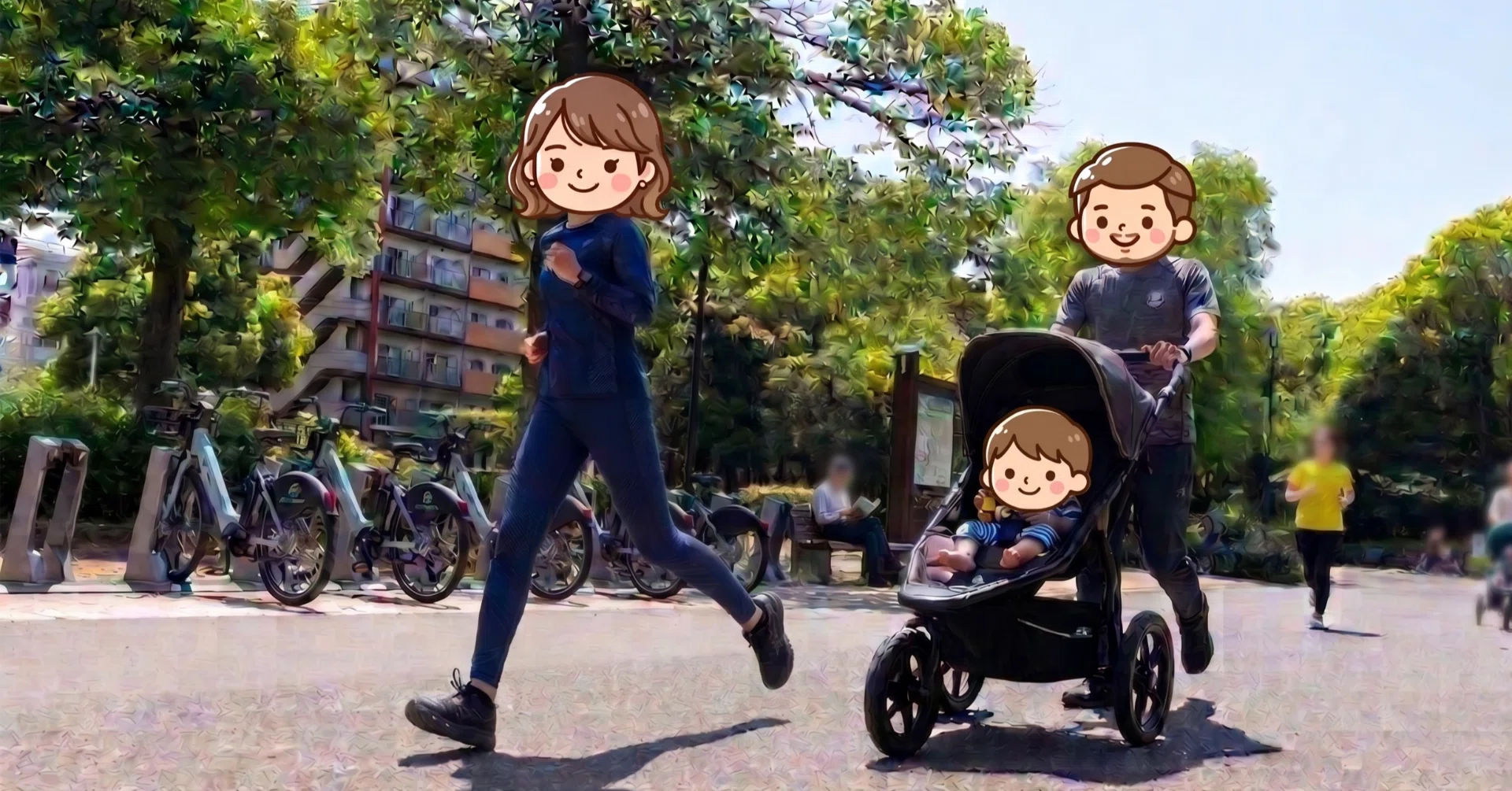 体験レポ】ランニングベビーカー乗り比べ。バギーランで赤ちゃんと一緒