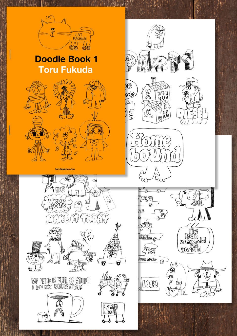 Doodle Book 1 By Toru Fukuda 福田透 Note