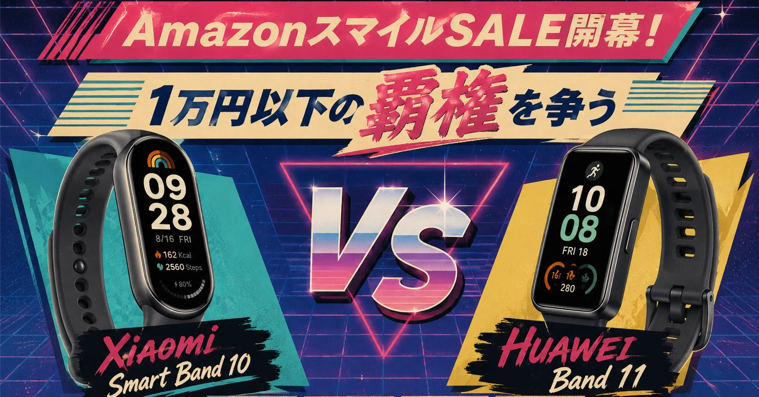 AmazonスマイルSALE開幕！1万円以下の覇権を争う「Xiaomi Smart Band