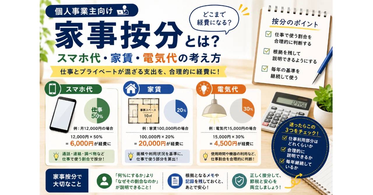 個人 事業 主 家賃 経費