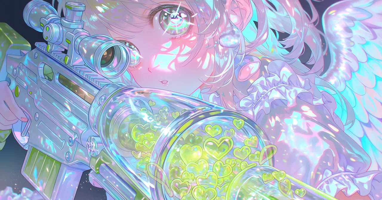 ◇エンジェルスナイパー2077🪽💚🎉🩵デジタル世界の天使|サイバーパンク / AIイラスト / ChatGPT / SUNO / Midjourney / Niji7