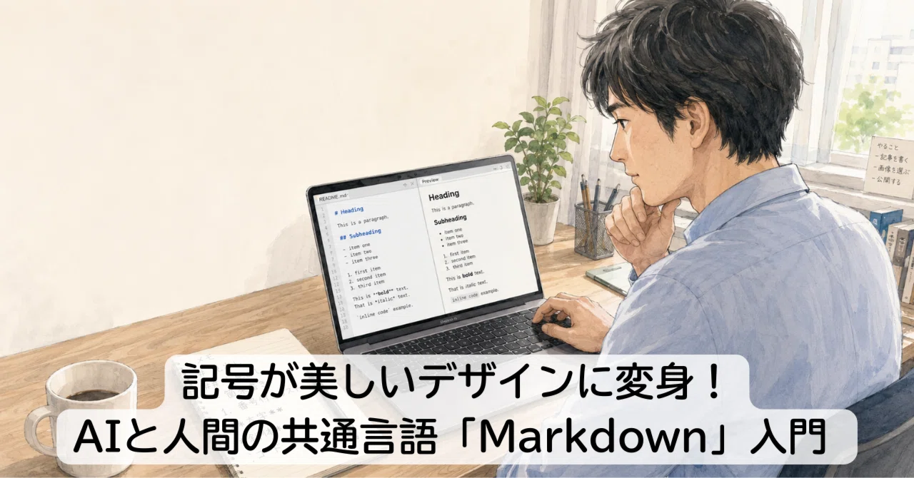 記号が美しいデザインに変身!AIと人間の共通言語「Markdown」入門 【一日一歩Antigravity13】