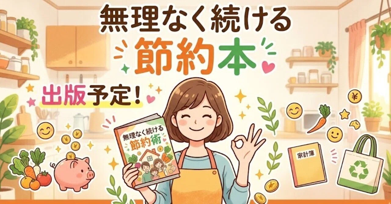 無理なく続ける節約本を執筆中です｜たちのたつや┃kindle出版