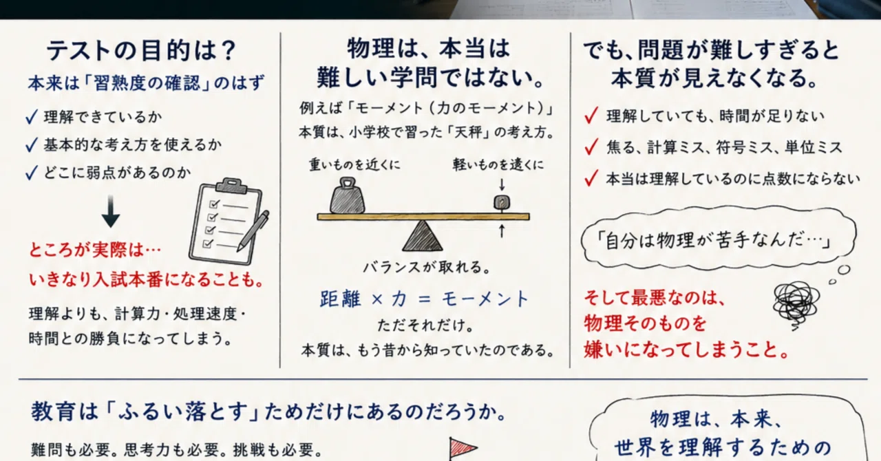 10点かもしれません…」高校物理の中間テストを見て考えたこと。｜tera